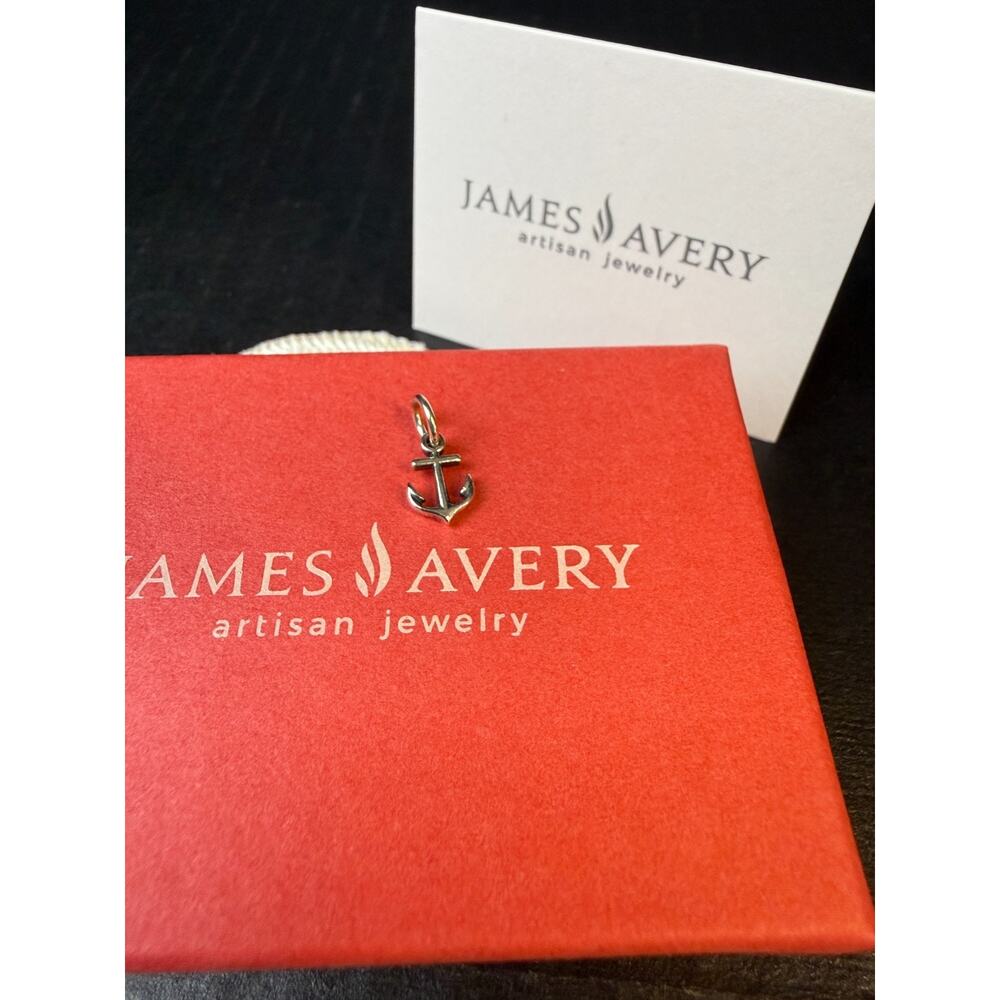 James Avery Retired Mini Tiny Anchor Charm Uncut Loop - Picture 2 of 7